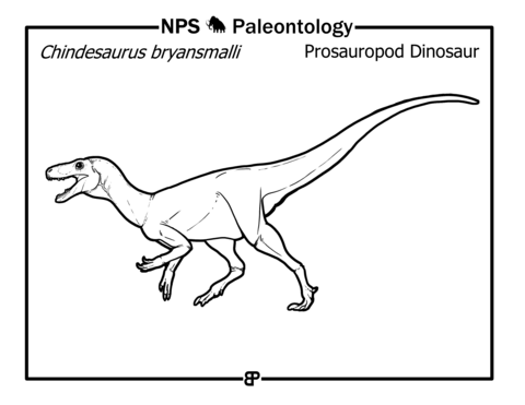 Chindesaurus Bryansmalli Coloring Page